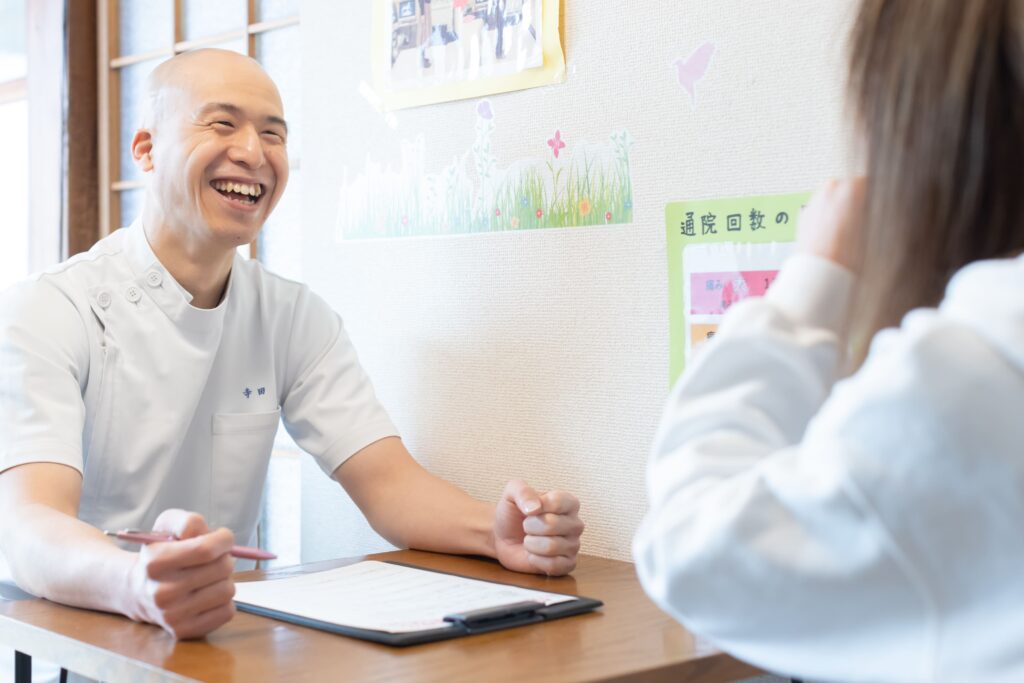 問診とカウンセリングの様子