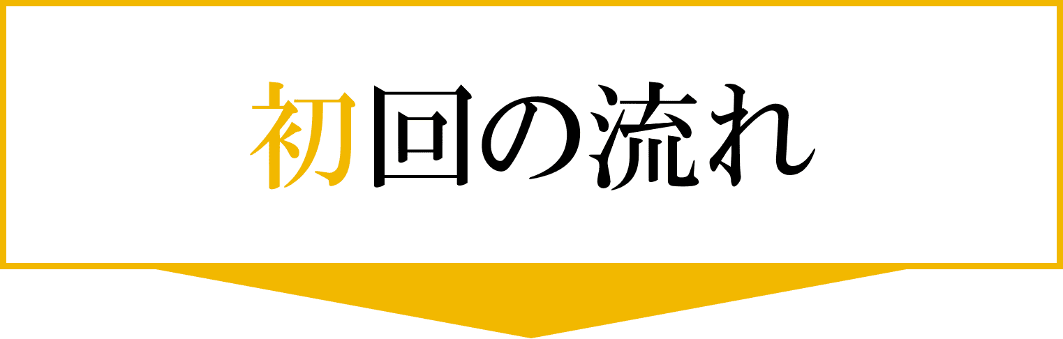 初回の流れのタイトル